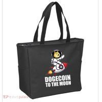 DogeCoin To The Moon Doge Crypto Tote Bag thumb 2