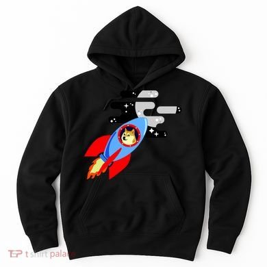 Dogecoin To the Moon Hodl Crypto Currency Hoodie