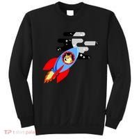 Dogecoin To the Moon Hodl Crypto Currency Sweatshirt thumb 0