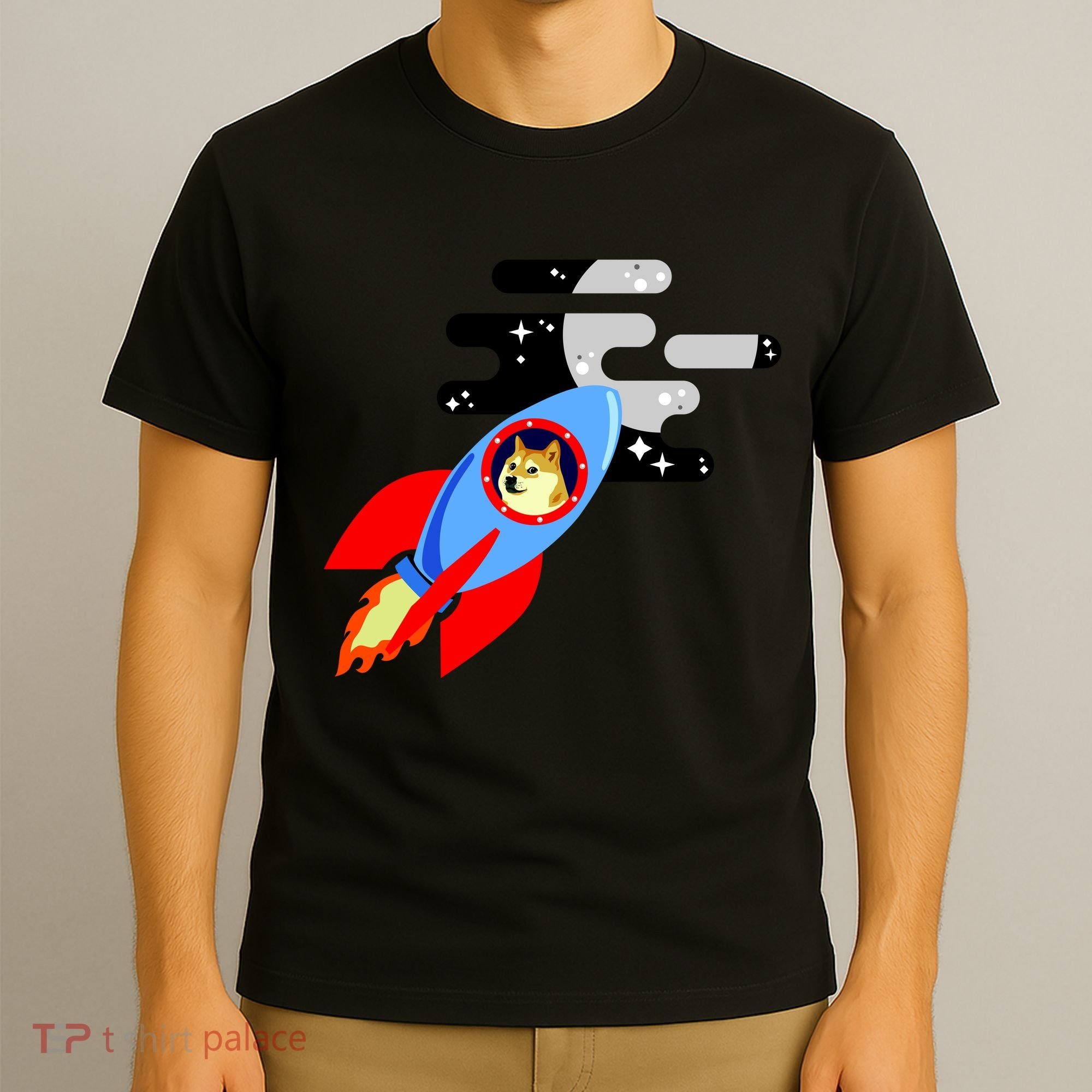 Dogecoin To the Moon Hodl Crypto Currency T-Shirt