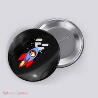 Dogecoin To the Moon Hodl Crypto Currency Button thumb 0