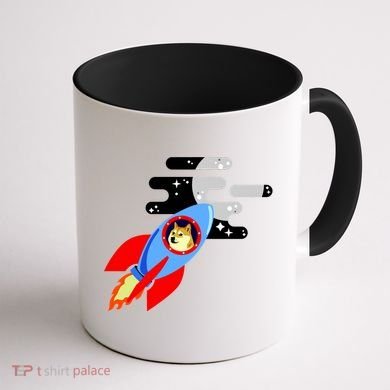 Dogecoin To the Moon Hodl Crypto Currency Coffee Mug back