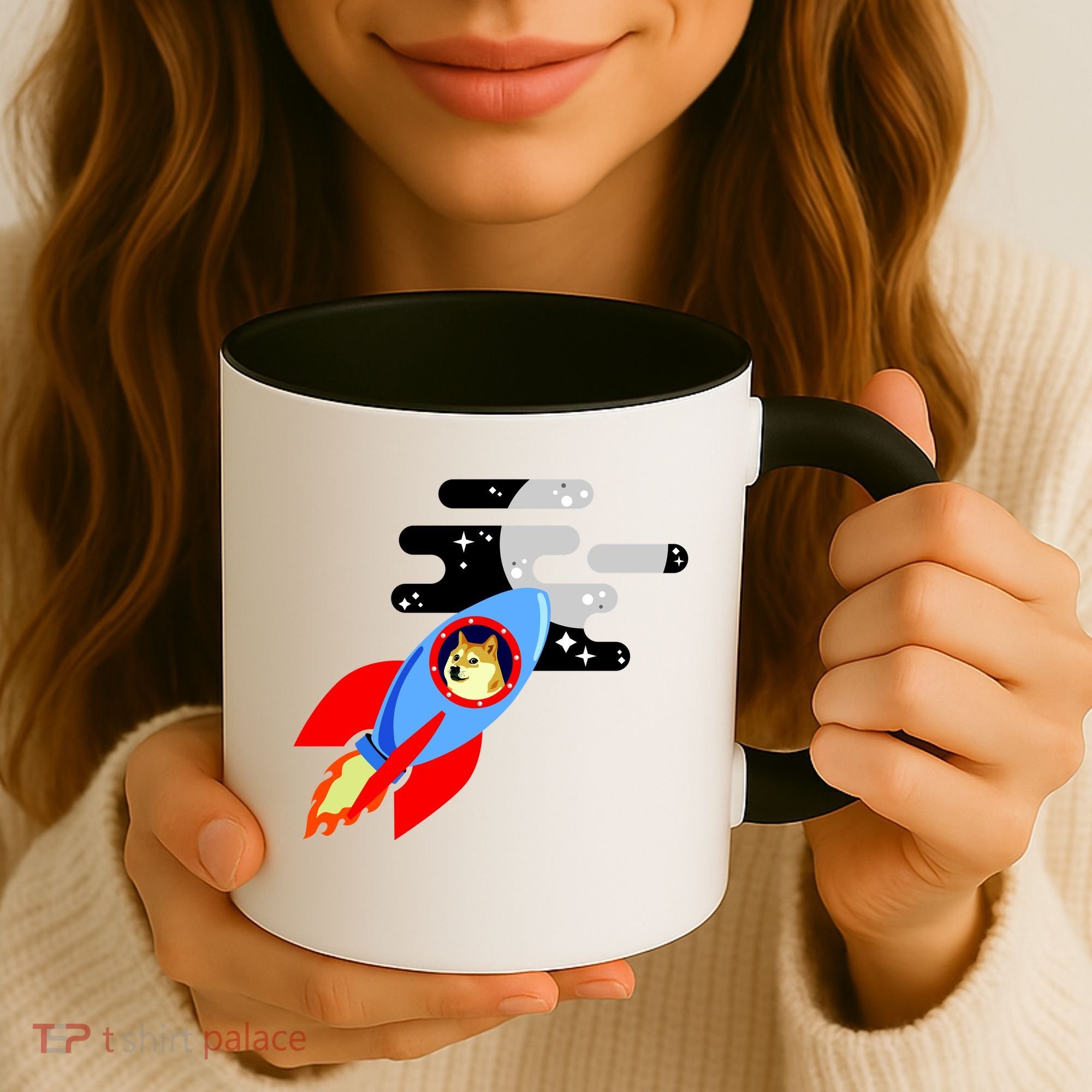 Dogecoin To the Moon Hodl Crypto Currency Coffee Mug