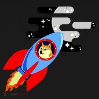 Dogecoin To the Moon Hodl Crypto Currency Ornament thumb 1