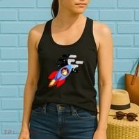 Dogecoin To the Moon Hodl Crypto Currency Women's Tank Top thumb 2