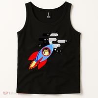 Dogecoin To the Moon Hodl Crypto Currency Tank Top thumb 2