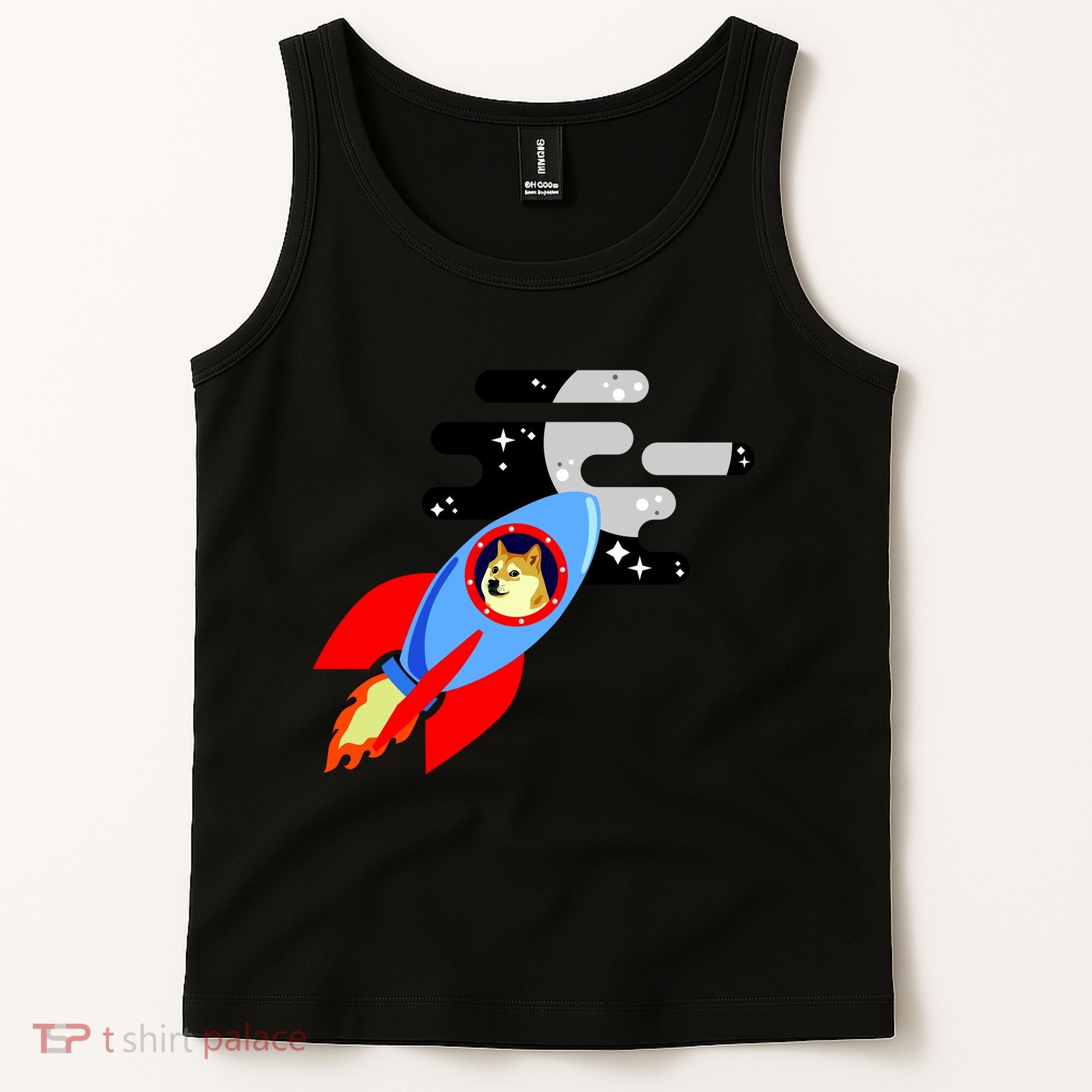 Dogecoin To the Moon Hodl Crypto Currency Tank Top