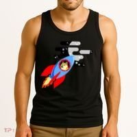 Dogecoin To the Moon Hodl Crypto Currency Tank Top thumb 3