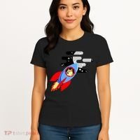 Dogecoin To the Moon Hodl Crypto Currency Women's T-Shirt thumb 4
