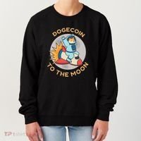 Dogecoin To The Moon Logo Women's Sweatshirt thumb 0