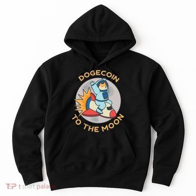 Dogecoin To The Moon Logo Hoodie