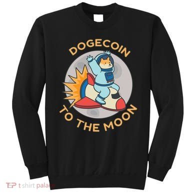 Dogecoin To The Moon Logo Sweatshirt