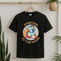 Dogecoin To The Moon Logo T-Shirt thumb 2