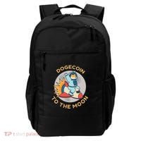 Dogecoin To The Moon Logo Backpack thumb 0