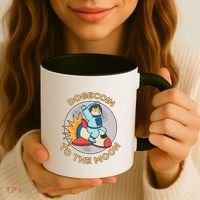 Dogecoin To The Moon Logo Coffee Mug thumb 3