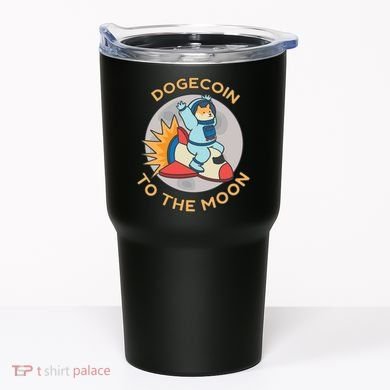 Dogecoin To The Moon Logo Tumbler