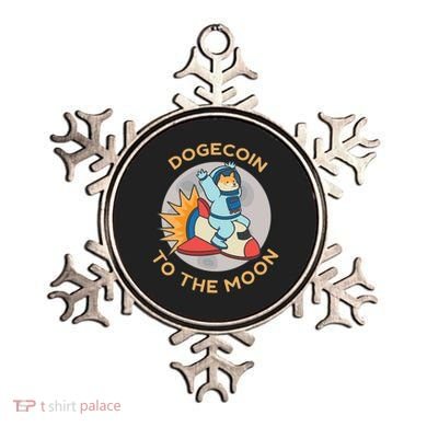 Dogecoin To The Moon Logo Ornament