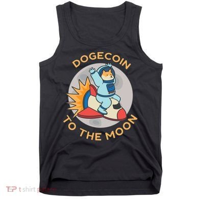 Dogecoin To The Moon Logo Tank Top
