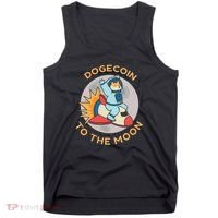 Dogecoin To The Moon Logo Tank Top thumb 0
