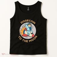 Dogecoin To The Moon Logo Tank Top thumb 2