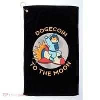 Dogecoin To The Moon Logo Golf Towel thumb 0