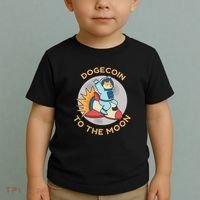 Dogecoin To The Moon Logo Toddler T-Shirt thumb 2