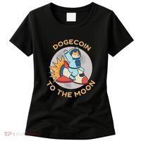 Dogecoin To The Moon Logo Women's T-Shirt thumb 0