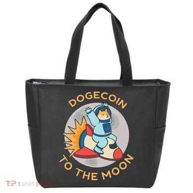 Dogecoin To The Moon Logo Tote Bag