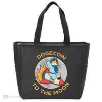 Dogecoin To The Moon Logo Tote Bag thumb 0