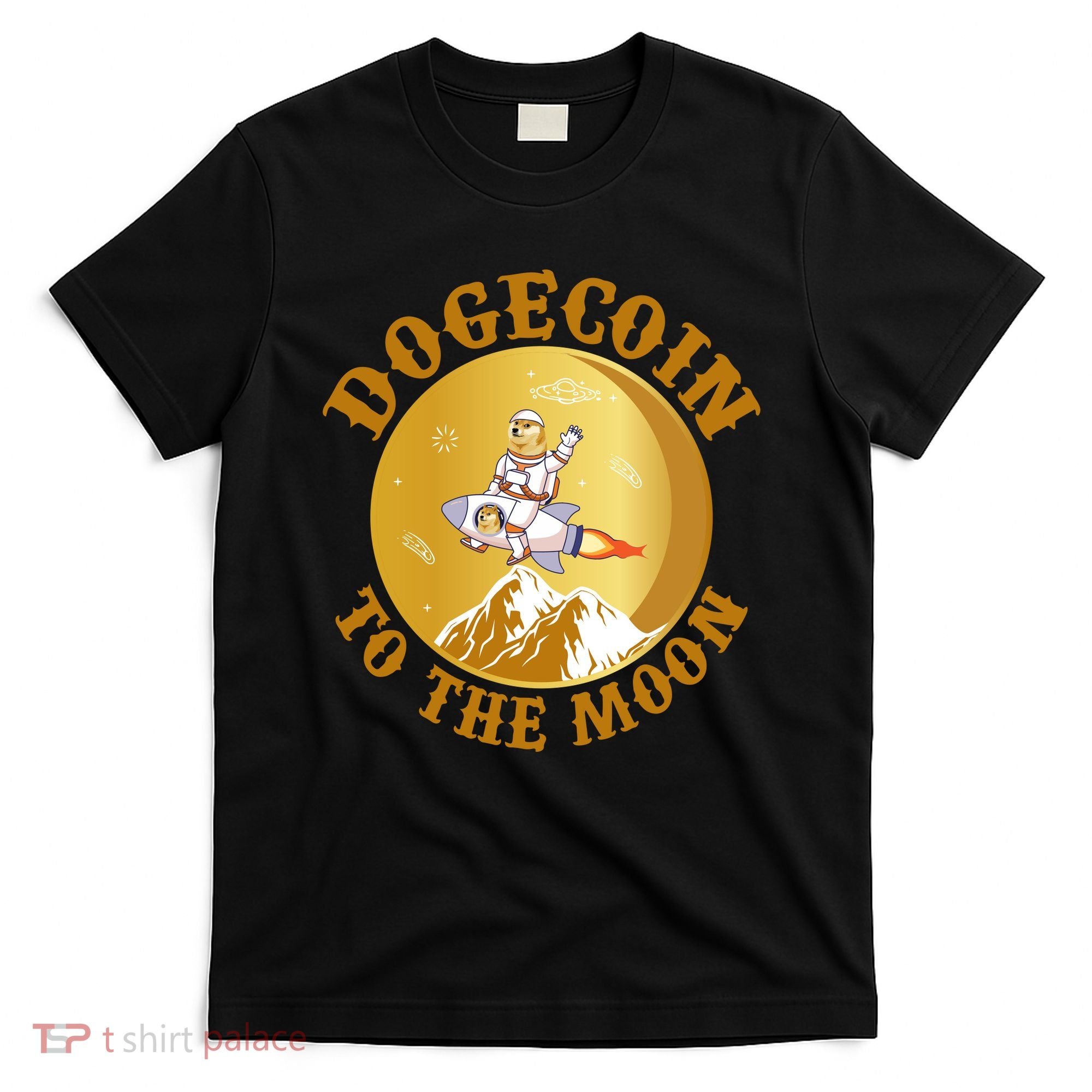 Dogecoin Vintage To The Moon T-Shirt