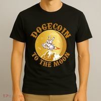 Dogecoin Vintage To The Moon T-Shirt thumb 3