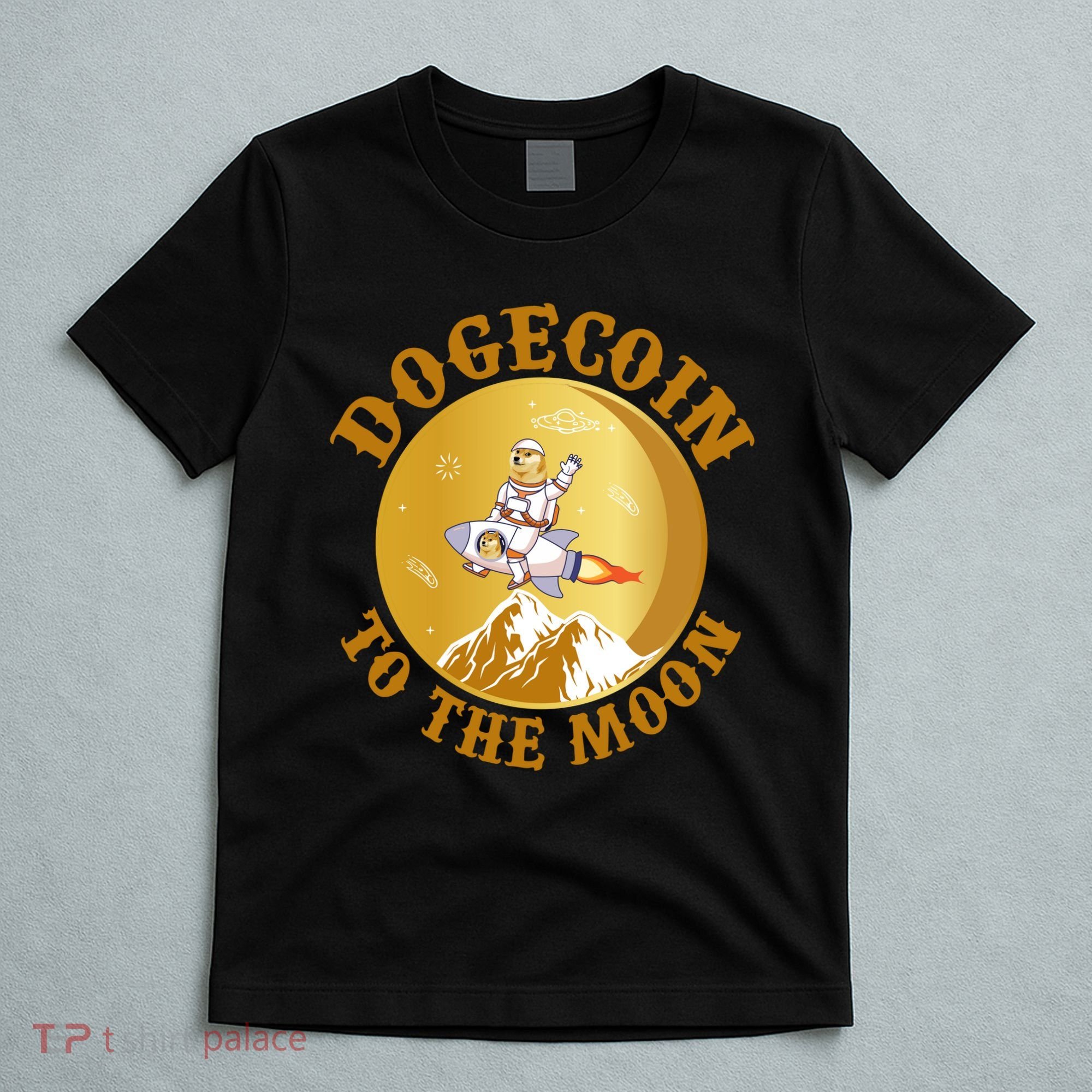 Dogecoin Vintage To The Moon T-Shirt