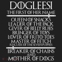 Dogleesi The First Of Her Name Mother Of Dogs Golf Towel thumb 3