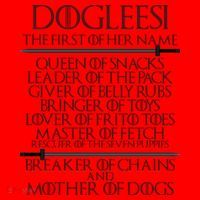Dogleesi The First Of Her Name Mother Of Dogs Santa Hat thumb 1
