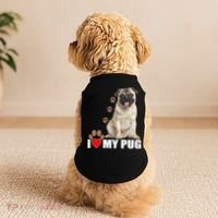 Dogs - I Love My Pug Doggie Tank thumb 2