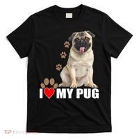 Dogs - I Love My Pug T-Shirt thumb 0