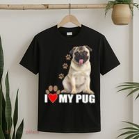 Dogs - I Love My Pug T-Shirt thumb 2
