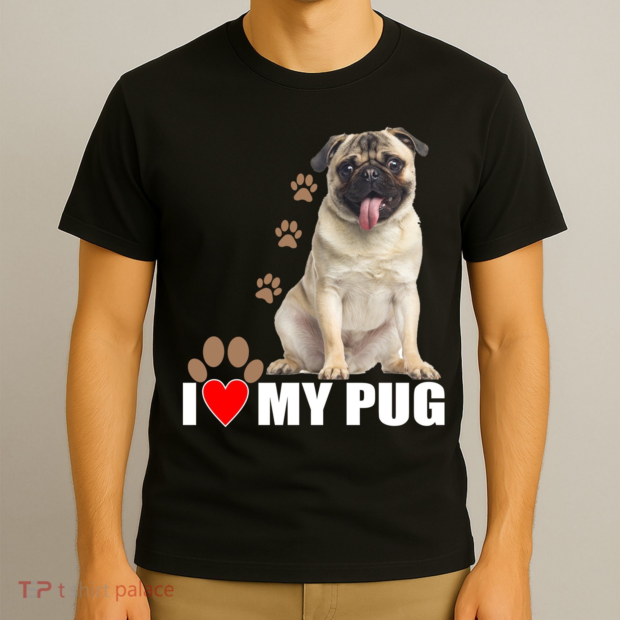 Dogs - I Love My Pug T-Shirt