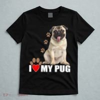 Dogs - I Love My Pug T-Shirt thumb 5