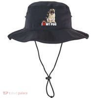Dogs - I Love My Pug Bucket Hat thumb 0