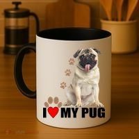 Dogs - I Love My Pug Coffee Mug thumb 4