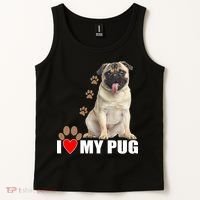 Dogs - I Love My Pug Tank Top thumb 2