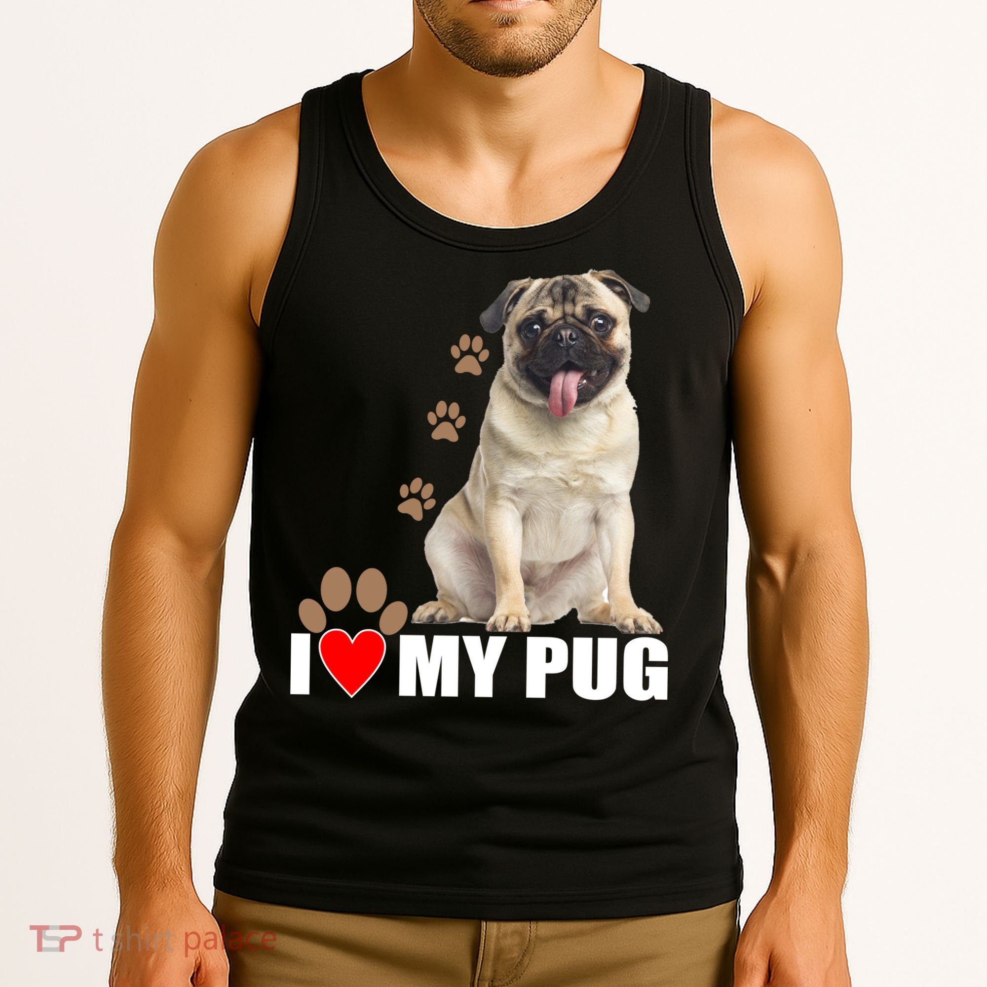 Dogs - I Love My Pug Tank Top