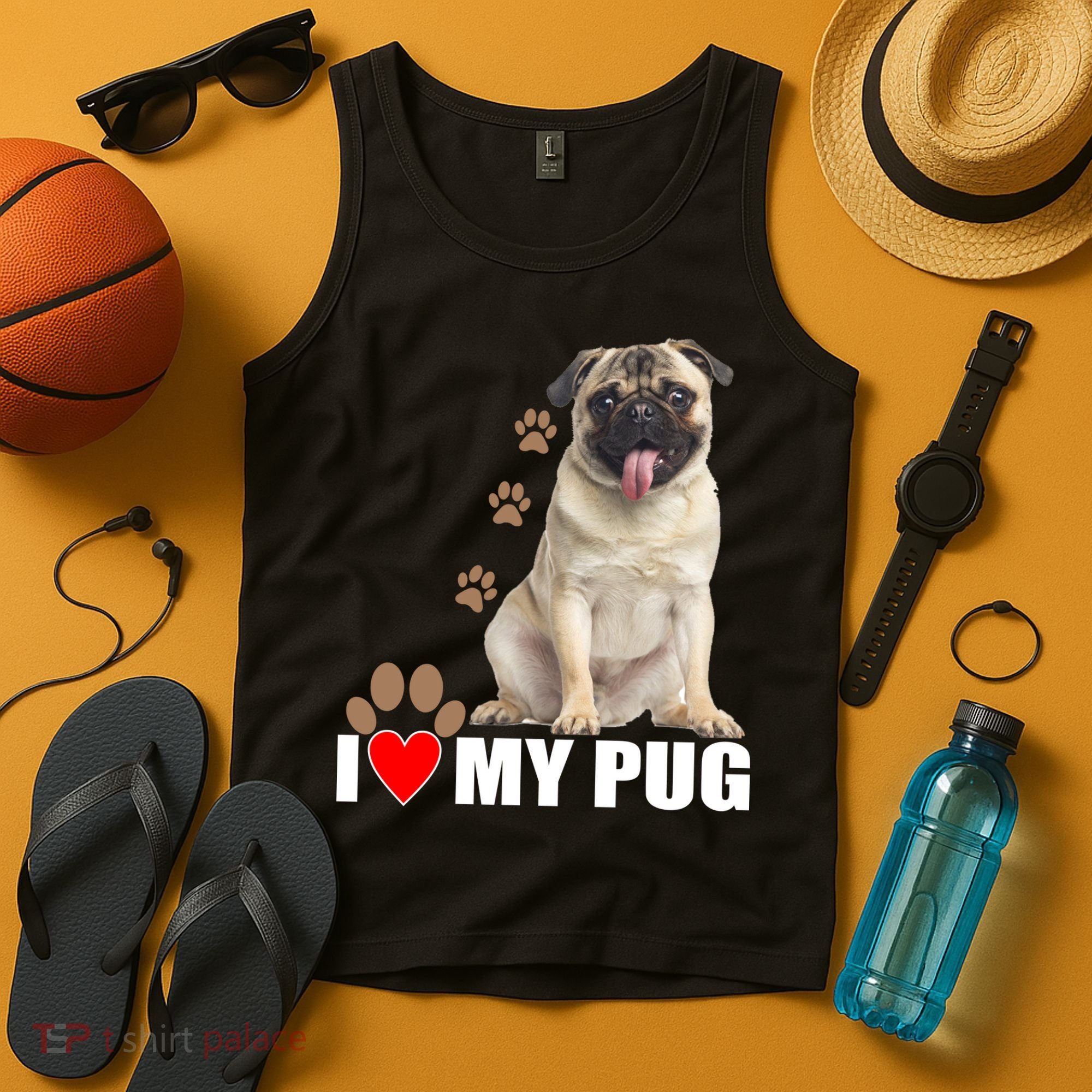 Dogs - I Love My Pug Tank Top