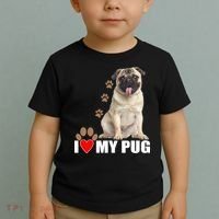 Dogs - I Love My Pug Toddler T-Shirt thumb 2