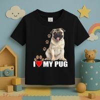 Dogs - I Love My Pug Toddler T-Shirt thumb 3