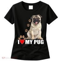 Dogs - I Love My Pug Women's T-Shirt thumb 0