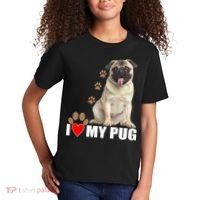 Dogs - I Love My Pug Kids T-Shirt thumb 2