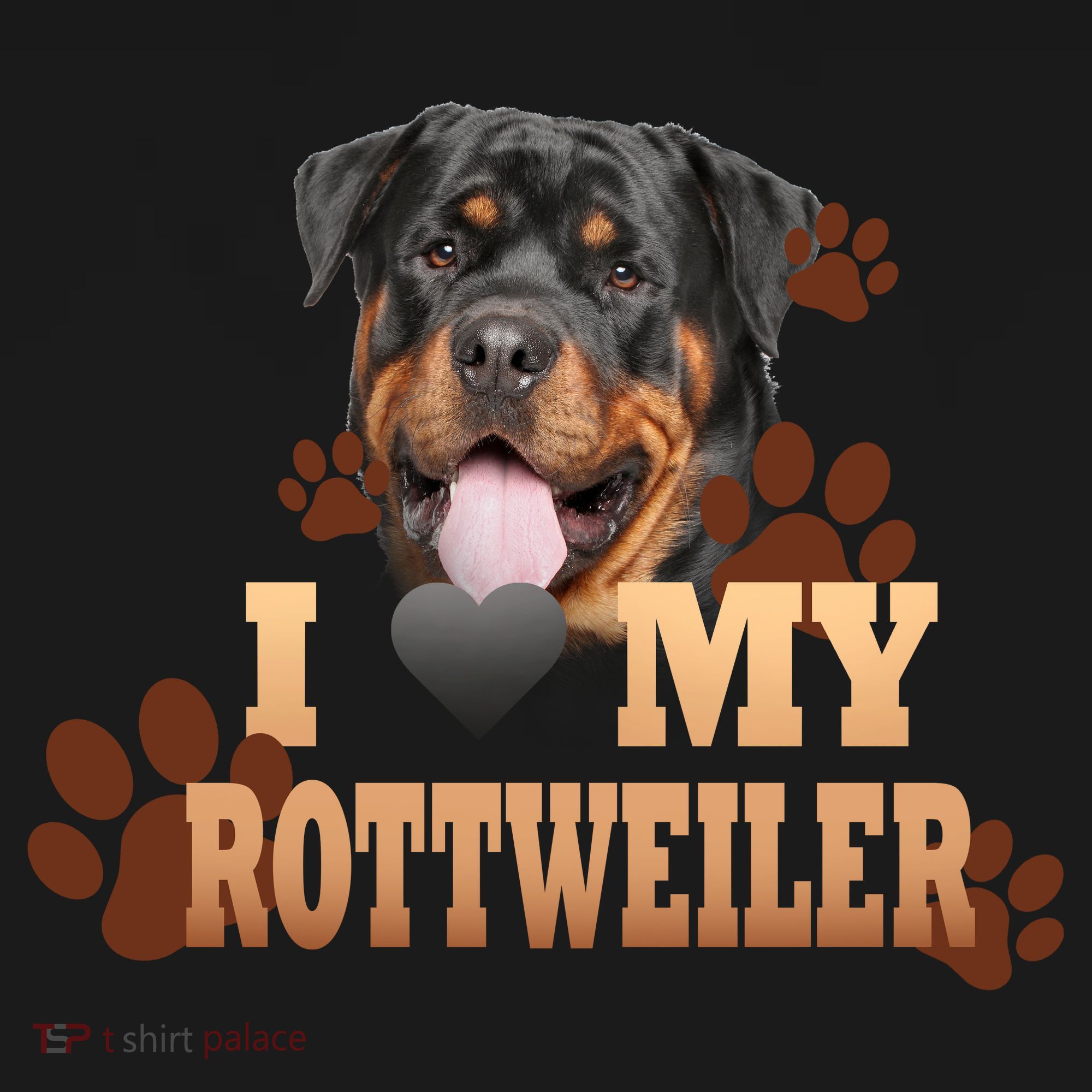 Dogs - I Love My Rottweiler Apron
