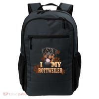 Dogs - I Love My Rottweiler Backpack thumb 0